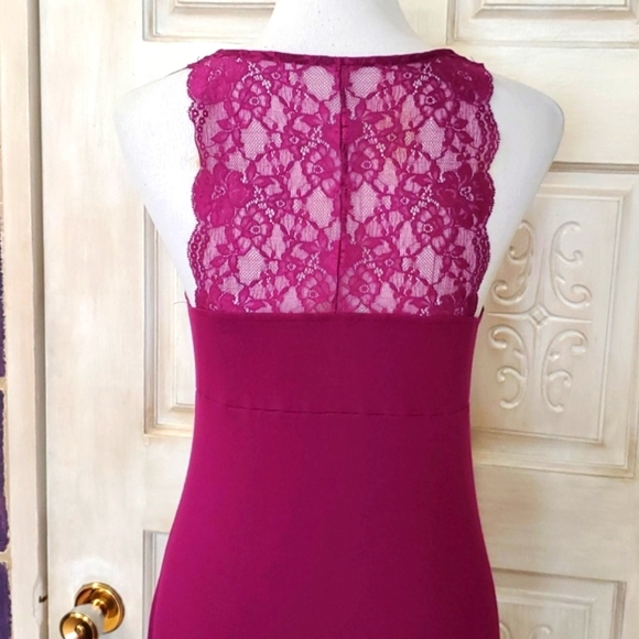 Magenta  Lace Baby doll - Picture 2 of 2
